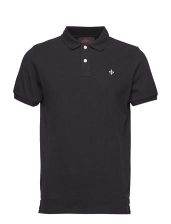 New Piqué Polos Short-sleeved Svart Morris