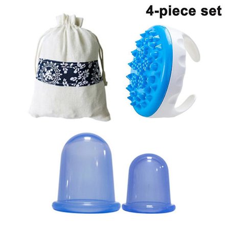 Silikoninen Laite Hieronta Kupilla Selluliittia Vastaan - Imu Kupit Selluliitin Hoitoon - Uskomaton Selluliitin Poistaja - Silikoninen Imu Kupin Sarja