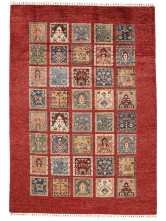 Shabargan Rug Modern Dark Red/Brown (Wool, Afghanistan)