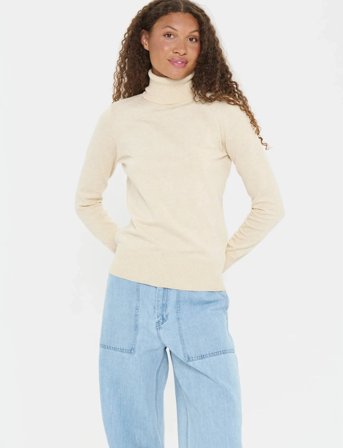 Saint Tropez J2046, Milasz Rollneck Pullover - Cream - L