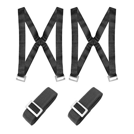 Bärremmar flytt, 2 person bärrem, transportrem, svart