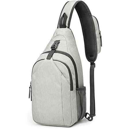 Sling Bag RFID-suojattu Sling-reppu Olkalaukku Rintalaukku Päiväreppu Retkeilyyn ja Matkustamiseen