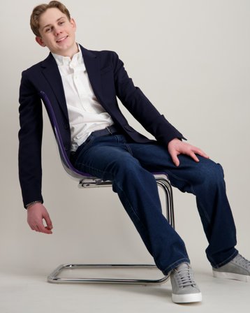 ONLY & SONS JUNIOR OSJMARK SLIM 0209 BLAZER TLR NOOS Blå Trøjer Dreng - Kids Brand Store