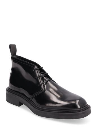 Fairwyn Mid Boot Shoes Business Desert Boots Svart GANT*Betinget Tilbud