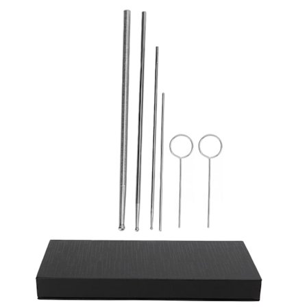 6st Snake Probe Kit Rostfritt stål runt huvud Anti-allergi reptiler Snake Sexing Probe