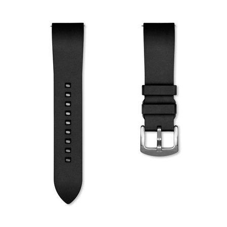 Robust klockarmband av gummi - Svart | Armband Från Yedi
