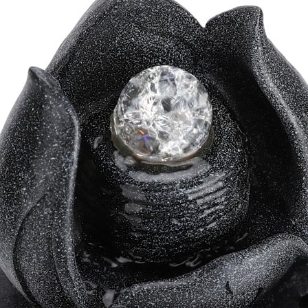 Feng Shui Fontän: Eleganta Bordsvattenfunktioner, Lugnande Inomhusfontäner, Liten Storlek, Resin, LED-belysta Vattenfall för Skrivbord, Zen