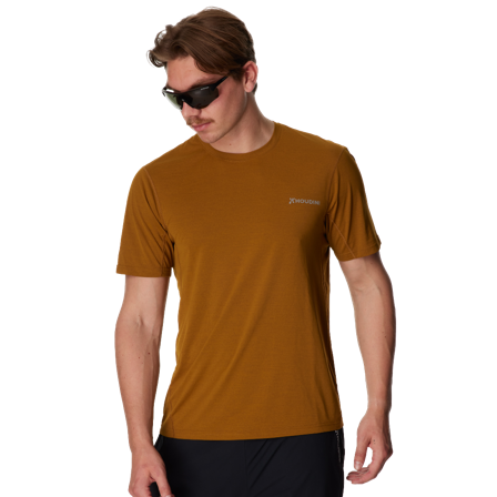 M's Pace Air Message Tee Greenish Gold/Houdini Logo