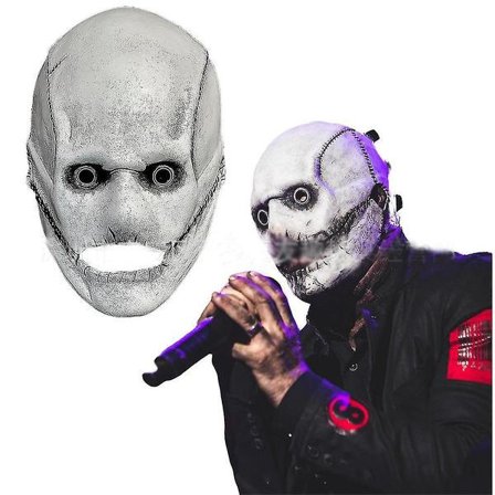 Slipknot Corey Taylor Naamio Dj Cosplay Kauhu Lateksi Pitkä/Lyhyt Naamio Halloween Karnevaali Naamiaiset Rekvisiitta Lahjat