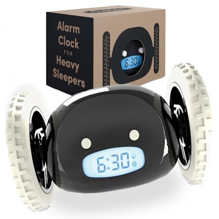 Super højt vækkeur, digitalt ryste-vækkeur, sjov gave til voksne børn og teenageværelser (æske og billede stemmer ikke overens)