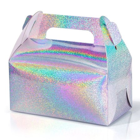 10st Laser Tårtförpackningslåda Tårtförpackningslåda SILVER