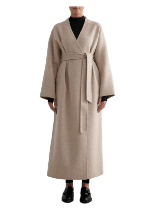 aim'n Wool Coat Kappor Dam Beige L