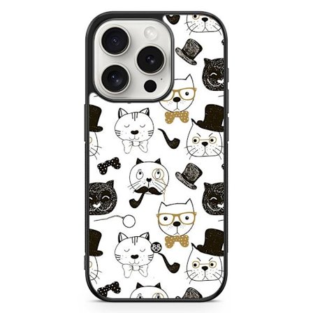 Bjornberry Skal iPhone 15 Pro - Tecknade Katter