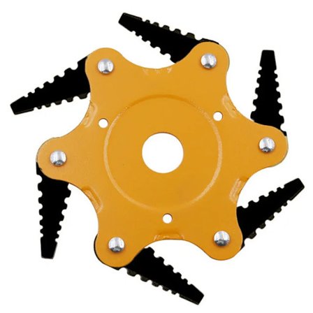 Manganstål 6-tandat Grässkärblad Hållbart Trimmerhuvud Gräsmatta Trädgårdsredskap Tillbehör Dropshipping