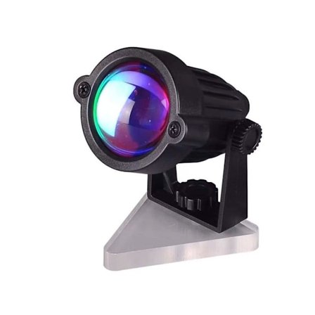 Solnedgangslys Solnedgangslys Morgengrylys projeksjon Regnbue opplyst soverom stemningslampe liten lampe 10*7.5*8cm