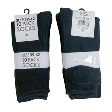 Svarta strumpor - 10 par -