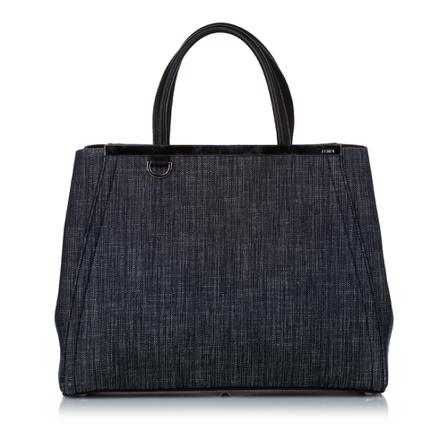 Fendi Vintage, Pre-owned Petit 2Jours Satchel Blauw, Dames, Maat:ONE Size