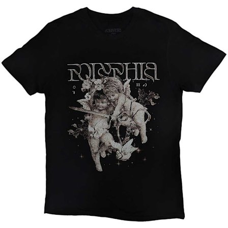 Polyphia Unisex Adult Cherub T-Shirt M Svart