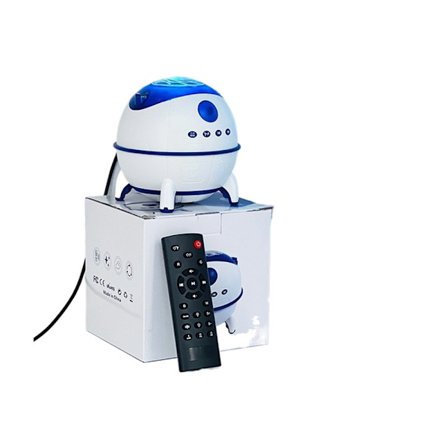 Pyörivä Aurora Tähtitaivasprojektori Bluetooth-kaiutin Pieni yömaisema Täynnä tähtivaloatmosfääriä