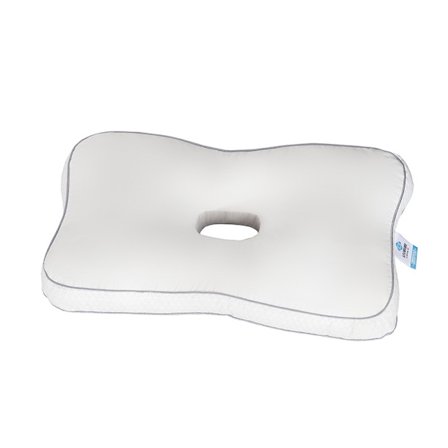 1-pakning ørepute for sidesovere, med hull, for å lindre øretrykk, redusere øresmerter, beskytte ørene, 40 x 70 cm