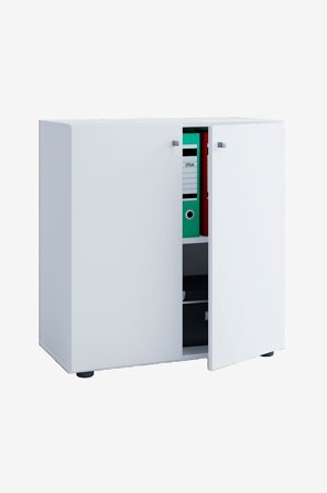 VCM - Kontorskab Lona L med hængslede døre - Hvid - Skabe - Fra Homeroom