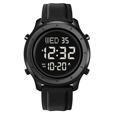 SKMEI LED Lys Stoppeklokke Sportsklokker Herre Multifunksjon 3Bar Vanntett Nedtelling Kalender Digitalt Armbåndsur reloj hombre