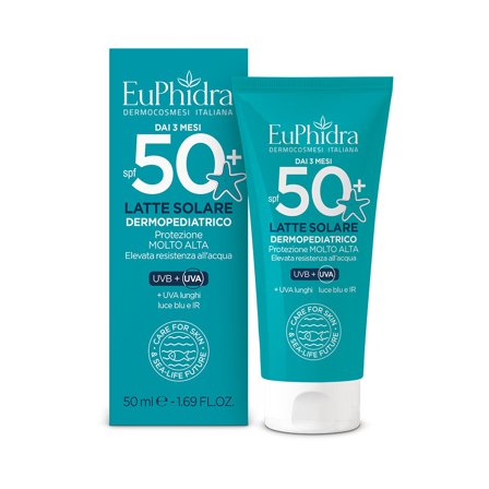 Euphidra Latte Solare Dermopediatrico (dai 3 mesi) SPF50+ 50ml - Crema Solare Bambini