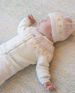 Kofta och mössa Linde