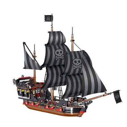 The Eternity Black Pirate Ship Model Building Blocks Toys