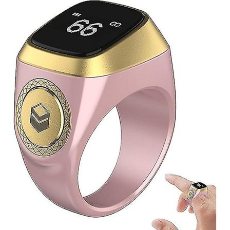 Älykäs muslimi-islamilainen Tasbih-laskuri rukousälyrenkaat, rukousajan muistutus Ladattava elektroninen sormenlaskuri miehille ja naisille