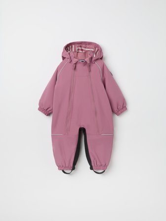 Vanntett fôret 2in1 skalldress - 80 - barneklær - pink - Polarn O. Pyret