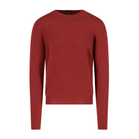 Drumohr, Round-neck Knitwear Rood, Heren, Maat:M