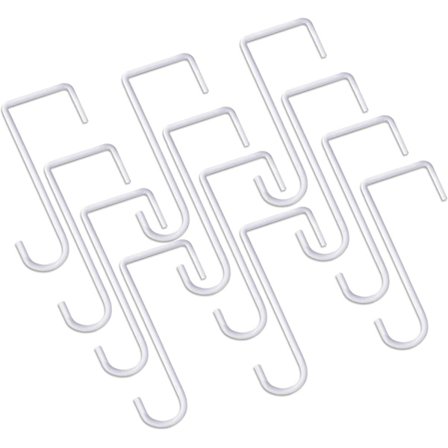 Vinyl Gjerde Hanger, Dekk Hanger, Pulverlakkert Stålgjerde Hanger for Hengende Planter, Blomsterpotter, Lamper, Bassengverktøy