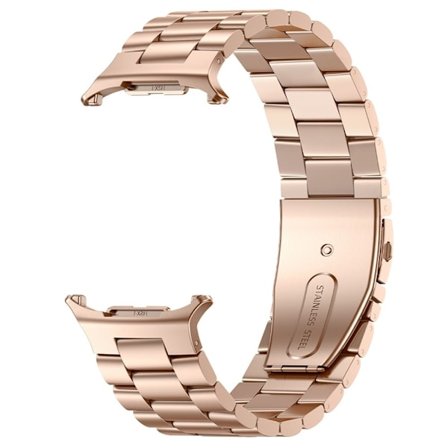 KALEBOL Samsung Galaxy Watch Ultra 47mm Metallarmband Tre pärlor Stålarmband - Roséguld