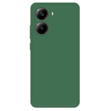 Xiaomi Poco X7 Pro 5G / Redmi Turbo 4 5G Fleksibelt etui Rett kantbeskyttelse Telefondeksel - Midnattsgrønn