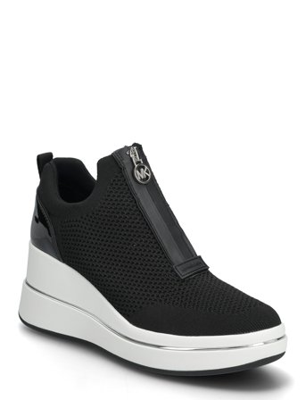 Michael Kors Emmy Wedge Zip Slip On - Black - 39