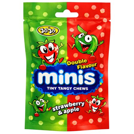 Surt Sejt Slik Æble/Jordbær 60 g