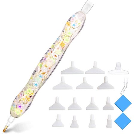 Glow In The Dark Diamantmålning Borrkonstverktyg Penna Och Tillbehör, Harts Luminous 5d Strass Plockare Stick Verktyg Diamantmålning Tillbehör Pennor