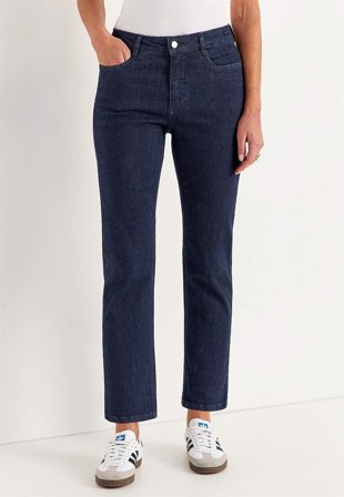 Cellbes of Sweden - Stretchjeans med rakt ben - tre längder Linnea - mörk denim / otvättad - för damer - 42L