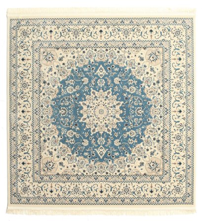 Nain Emilia 250X250 Large Light Blue Medallion Square Rug
