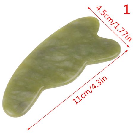 Naturlig Jade Stein Guasha Brett Kroppsmassasje Hud Ansiktsmassasje Stress Smertelindring Hudskrape Helsevesen Hot