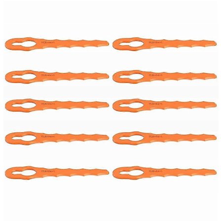 10 stk. TLBR-04-1 ABS-kutteblader for Worx gressklipper reservedeler DCQW