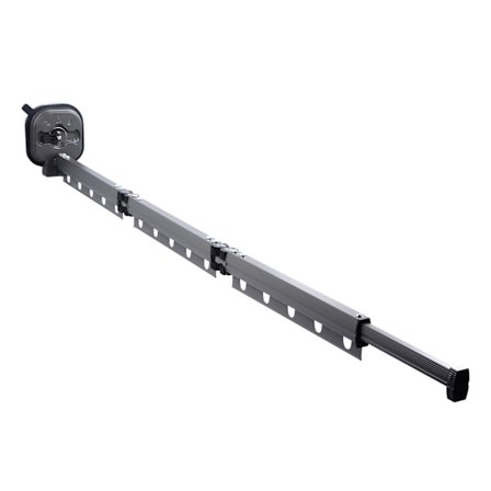 Vægmonteret tørrestativ til tøj, pladsbesparende vasketøjstativ, sammenklappelig tørretumbler til altan, vaskeri, stansfri, trefoldet, grå