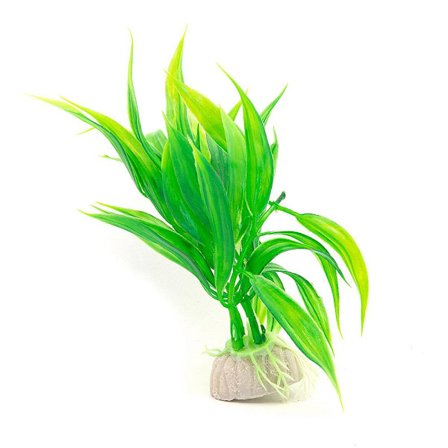 Akvarieplante / akvarieindretning Kunstig - Buskede Blade Grøn