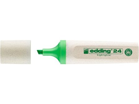 edding Överstrykningspenna 24 EcoLine platt pennkropp mejselformad spets 2–5mm linjebredd grön - Lyreco - Kontorsmaterial - Pennor - 