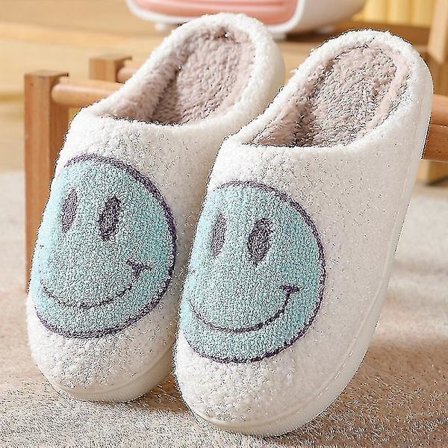 Smiley Face Tofflor - Dam Tofflor med Smile