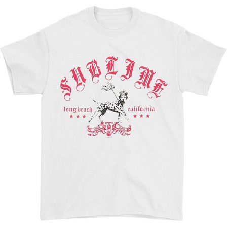 Sublim Lou Dog röd och vit T-shirt