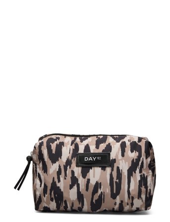 Day Gweneth Re-P Script Beauty Toalettveske Beige DAY ET*Betinget Tilbud