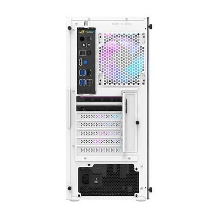Darkflash DK351 computerkabinet (hvid) + 4 RGB-blæsere