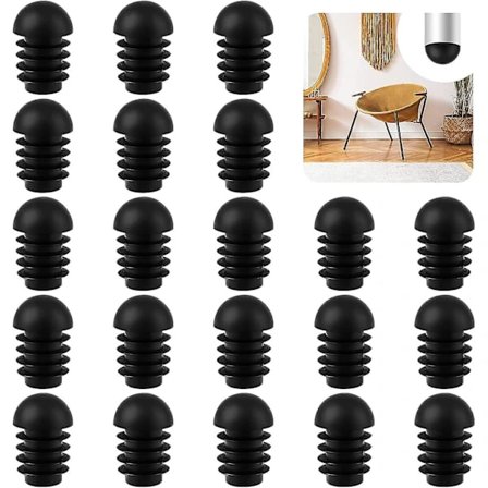 Stolbeskyttelseslåg 50 stk Runde Endestykker Stolrørslåg Stolbensbeskyttere